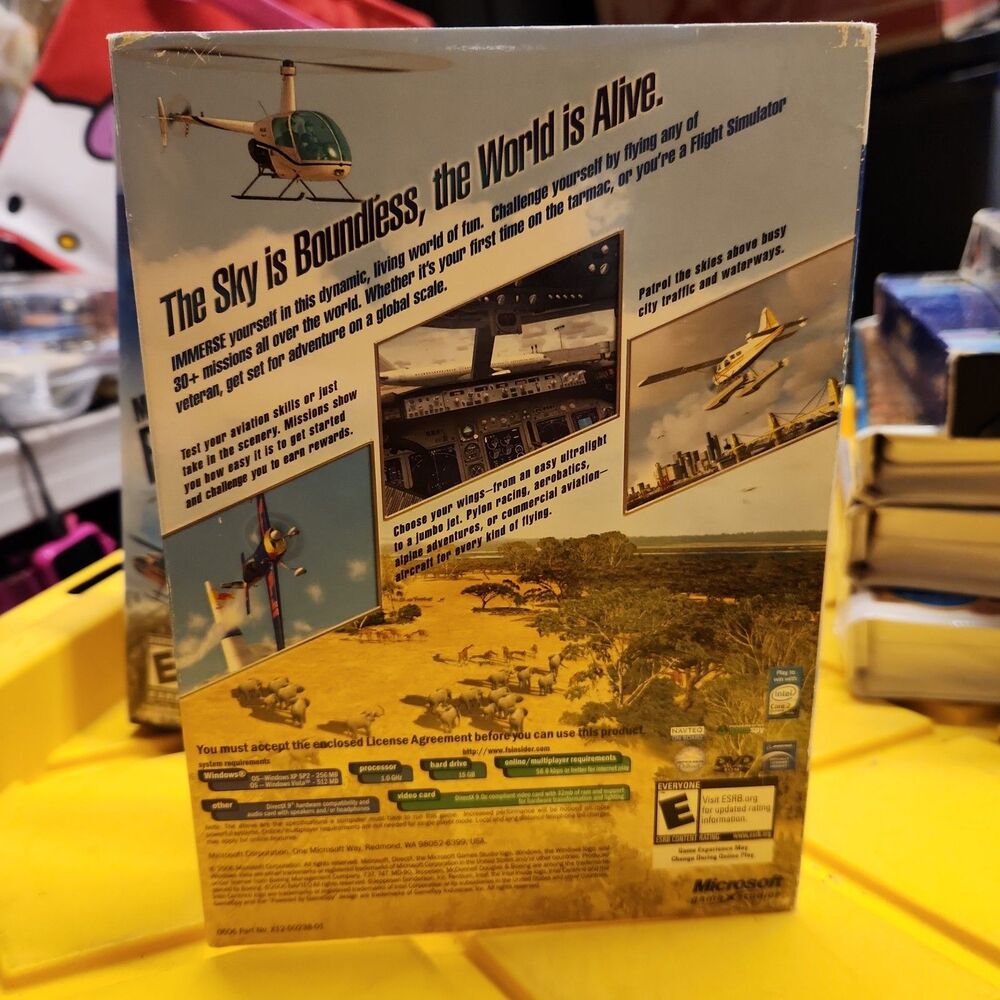 Microsoft Flight Simulator X Game For Windows PC DVD Includes Key & Manuals - Picture 4 of 5
